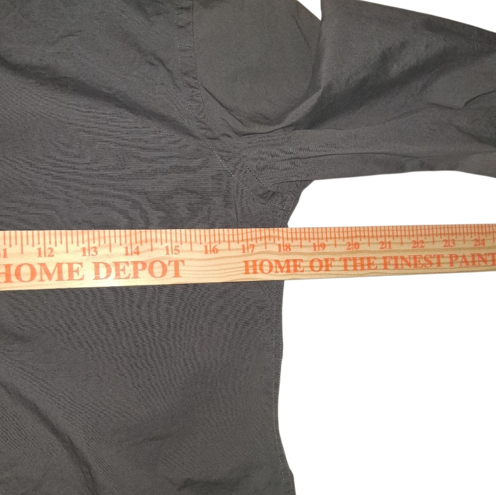 EXPRESS 1MX EUC Sz. S (14-14 1/2) Dark Gray Long Sleeve Button Down Dress Shirt. - Picture 5 of 11